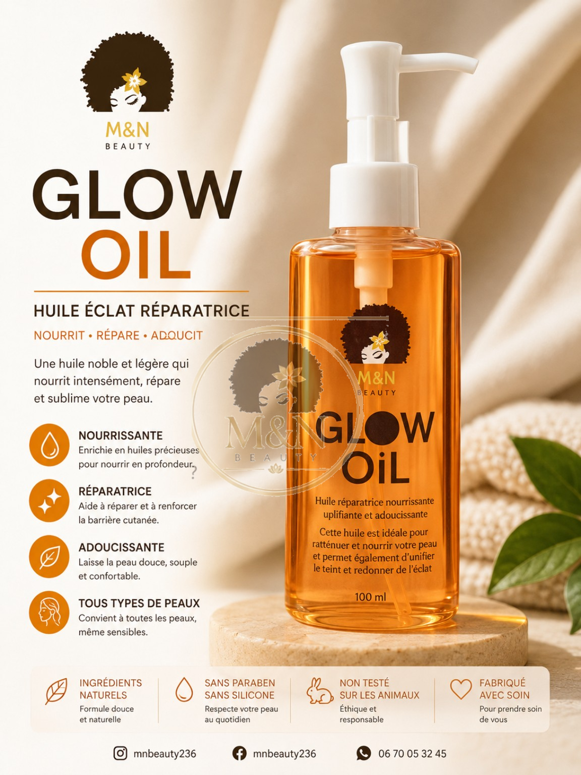 Huile réparatrice – M&N BEAUTY