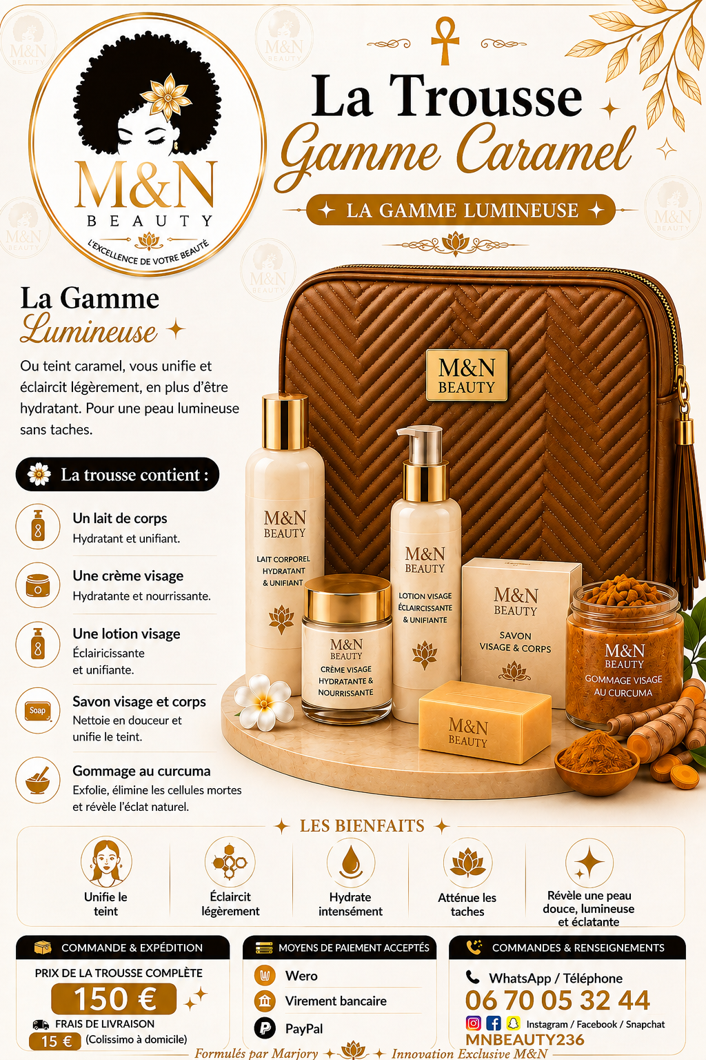 Présentation GAMME LUMINEUSE M&N BEAUTY